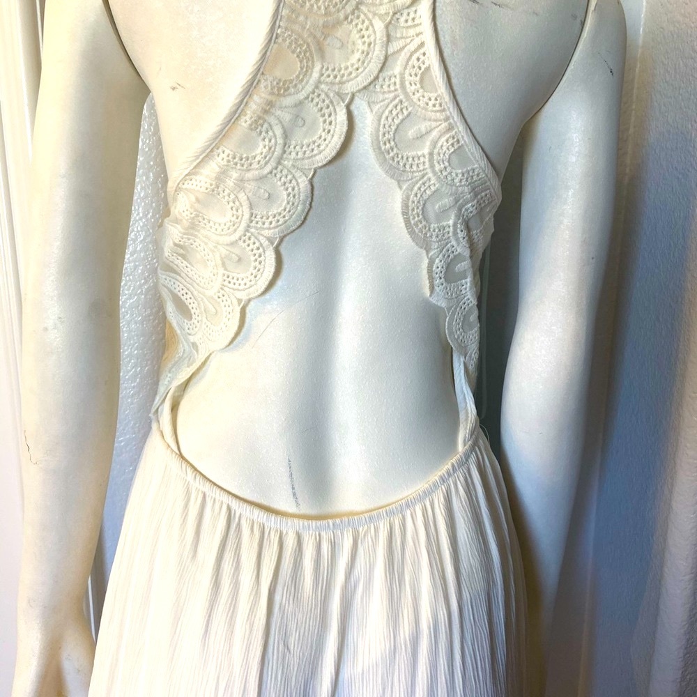 White linen dress small NWT